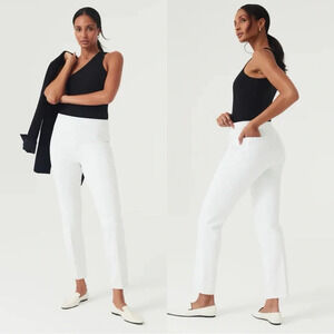 SPANX Women's Straight Leg Pants - White
